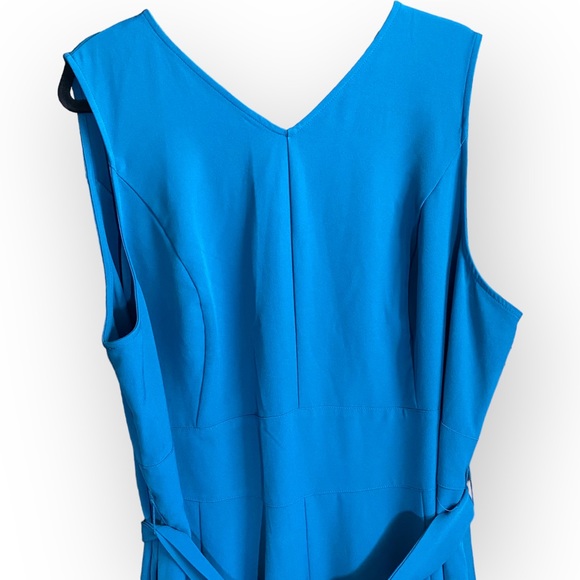 Lane Bryant Sleeveless High Low Teal Blue Dress Plus Size 22 - Picture 3 of 12